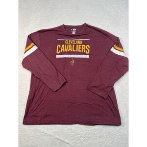 NFL Team Cleveland Cavaliers Men's T Shirt Size 2XL Long Sleeve Red